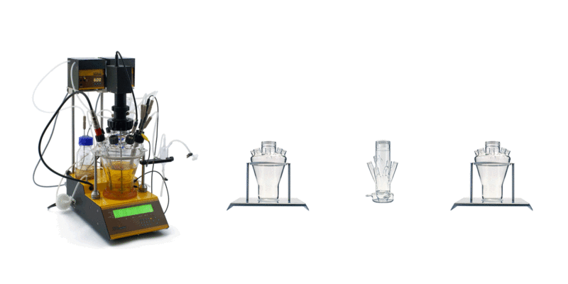 Austauschbare Bioreaktorgefässe für LAMBDA MINIFOR