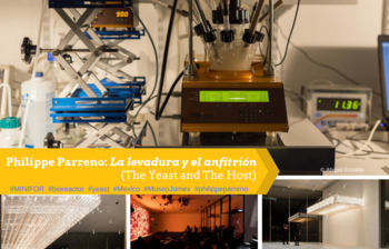 2018-Januar: Mit dem LAMBDA MINIFOR Bioreaktor in La levadura y el anfitrion (Die Hefe und der Wirt) des französischen Künstlers Philippe Parreno im Museo Jumex, Mexiko
