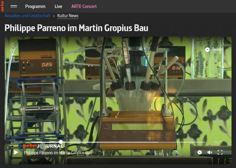 Screenshot Romy Sydow: Beitrag-Philippe Parreno Berlin