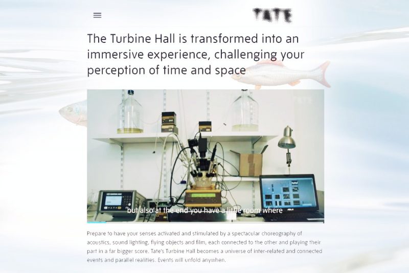 2016-November: Bioreaktor LAMBDA MINIFOR in der Tate Modern in London