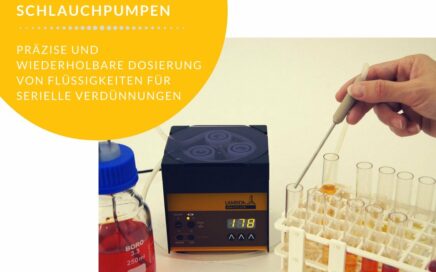Vorbereitung der Verdünnungsreihe für die Probe aus dem Laborfermenter